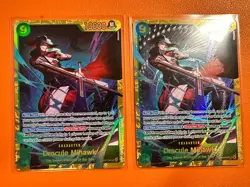2X One Piece OP14 Azure Sea Seven Dracule Mihawk 119 SEC Secret Rare NMs - Image 1