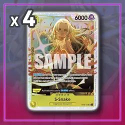 S-Snake OP08-112 Super Rare SR Two Legends ONE PIECE TCG x4 - Image 1