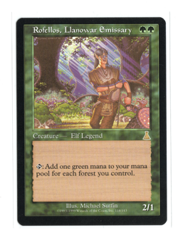 MTG - Rofellos, Llanowar Emissary - Normal - Urza's Destiny - Near Mint - Image 1