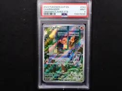 Pokemon Charmander TCG #044 SV Obsidian Flames ETB Promo Card PSA 9 - Image 1