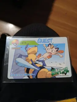 Pokemon Carddass Card Bandai Anime Collection EX-6 Meowth Beedrill - Image 1