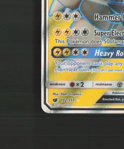 Alolan Golem GX 102/111 Crimson Invasion Full Art Ultra Rare Pokemon Card DMG - Image 5