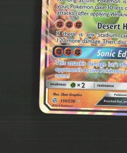 Flygon GX 110/236 Cosmic Eclipse Ultra Rare Holo Pokemon Card NM - Image 5