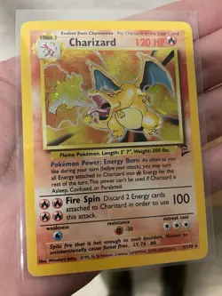 1999 Pokemon Charizard #4/130 Base Set 2 Holo Card - Image 4