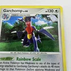 Pokemon Garchomp 2007 LV.66 Holo Card 9/123 Mysterious Treasures T4412 - Image 3
