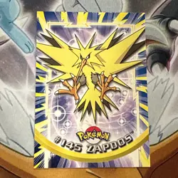 Zapdos #145 Topps Blue Logo Pokemon Card NM/LP - Image 1