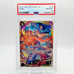 Sabo OP07-118 SEC 500 Years in the Future - ONE PIECE Card Game JPN / PSA 10 - Image 1