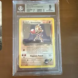Pokemon TCG Rockets Hitmonchan Holo Rare Card 11/132 Gym Heroes Becket 9 - Image 1