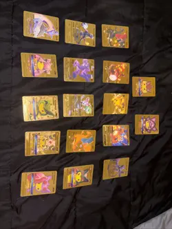 Gold Wrapped Pokemon Cards **Fan Made - Image 1