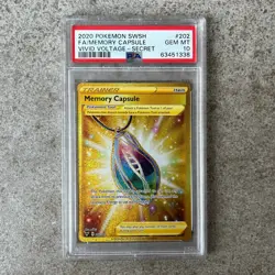 PSA 10 MEMORY CAPSULE #202 Full Art - Vivid Voltage Secret Rare Pokemon Card - Image 1