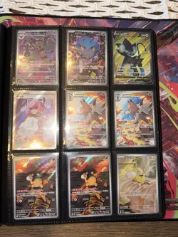 Huge Pokemon Binder Bulk Lot of 280+ Cards Mixed +folder And Mat - Image 1