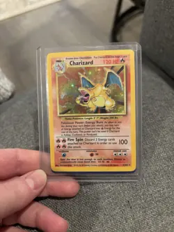 Charizard 4/102 Base Set Holo Rare 120 HP Pokemon TCG Card Wizards of the Coast - Image 3