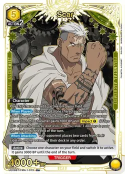 Union Arena Full Metal Alchemist Scar UE09BT/FMA-1-013 R* Foil Card NM - Image 1