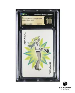 CGC 10 PRISTINE "N" Joker Black 2 Deck 2012 Pokemon Playing Cards POP 5!!! - Image 1