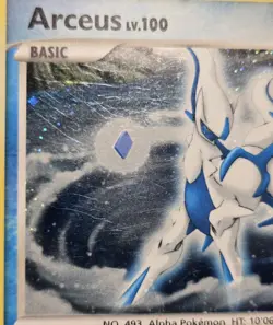 Pokemon TCG Arceus AR4 2009 Platinum Arceus SWIRL Holo Rare Card - MP - Image 4