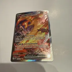 Pokemon TCG Team Rockets Moltres EX Card 229/182 Stamped Destined Rivals SIR - Image 1