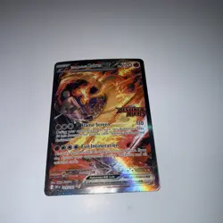 Pokemon TCG Team Rockets Moltres EX Card 229/182 Stamped Destined Rivals SIR - Image 2