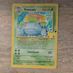 Pokemon Venusaur 015/102 Base Set Holo Rare 100HP TCG Card - Image 1