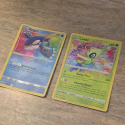 Pokemon TCG SWSH Amazing Rare Holo Kyogre & Celebi Cards Lot (2) - Image 2