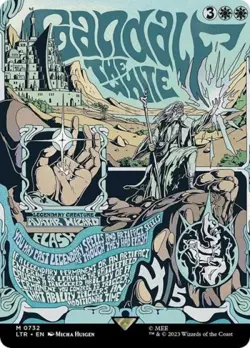 MTG English Gandalf the White (Borderless Poster) NM Normal - Image 1