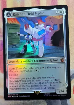 Ratchet, Field Medic (Foil) MTG Transformers (BOT) (NM) - Image 1