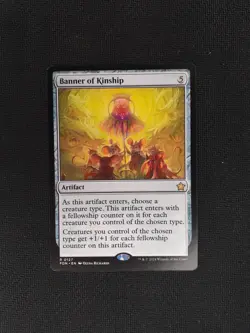 MTG ~ Banner of Kinship ~ Foundations ~ Near Mint ~ Rare - Image 1