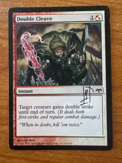 Magic MTG Double Cleave Eventide Signed RK Post! LP - Image 1