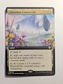 Abundant Countryside (Extended Art) Commander: Lorwyn Eclipsed Regular 42 MtG - Image 1