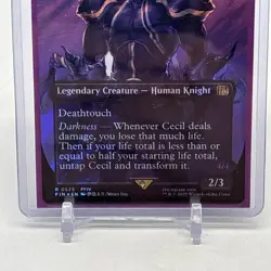 Cecil Dark Knight Borderless Surge Foil Final Fantasy Magic the Gathering! - Image 2