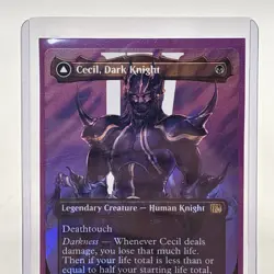 Cecil Dark Knight Borderless Surge Foil Final Fantasy Magic the Gathering! - Image 3