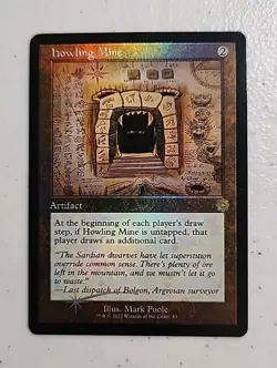 Howling Mine (Schematic) The Brothers' War: Retro Frame Artifacts Foil MTG - Image 1