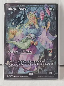 Bloom Tender - Showcase Foil - NM - MTG - Lorwyn Eclipsed - ECL #390 - Image 1