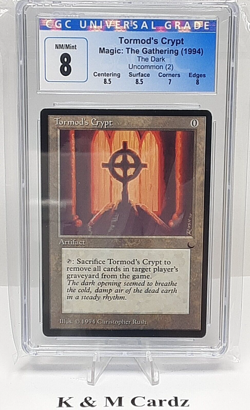 MTG - The Dark - Tormod's Crypt - Graded - CGC 8.0 - Vintage - Image 1