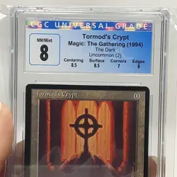 MTG - The Dark - Tormod's Crypt - Graded - CGC 8.0 - Vintage - Image 3