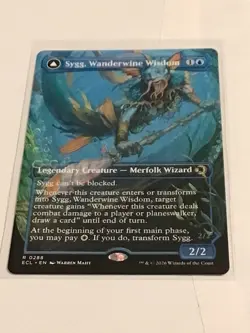 Sygg, Wanderwine Wisdom (Borderless Rare MTG Lorwyn Eclipsed NP #288 - Image 1