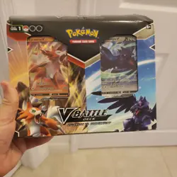 Pokemon TCG: V Battle Deck Lycanroc VS Corviknight Double Deck Bundle SEALED - Image 1