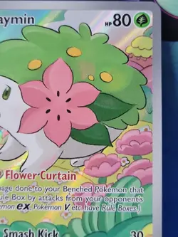 2025 Pokemon Shaymin Full Art Holo Destined Rivals #185/182 - Image 3