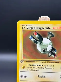 Lt. Surges Magnemite 1st Edition Gym Heroes 80/132 WOTC Vintage Pokemon 80/132 - Image 3