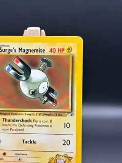Lt. Surges Magnemite 1st Edition Gym Heroes 80/132 WOTC Vintage Pokemon 80/132 - Image 4