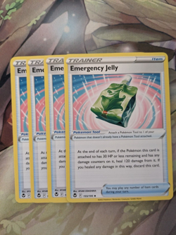 Pokemon TCG - x4 Emergency Jelly 155/195 Silver Tempest Playset NM/M - Image 1