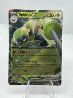 Pokemon TCG Spidops ex Scarlet & Violet Base Set 019/198 Regular Double Rare - Image 1