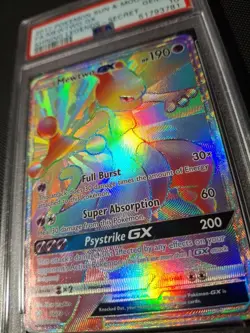 Mewtwo GX Sun & Moon Shining Legends #76 Pokemon 2017 Holo Secret PSA 10 - Image 3