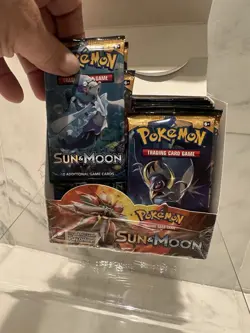 2017 Pokemon Sun & Moon Booster Box ( 21 ) Packs Only 1st Series 820650811999 - Image 5