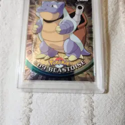 2000 Topps Chrome Pokemon Blastoise TV Ultra Rare PSA 7 NM #9 - Image 3