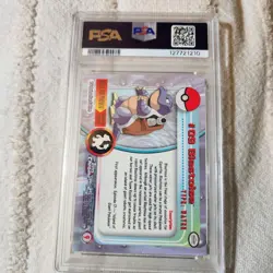 2000 Topps Chrome Pokemon Blastoise TV Ultra Rare PSA 7 NM #9 - Image 4