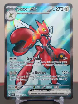 Pokemon Scizor ex #195/162 English Temporal Forces - Image 1