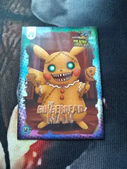 The Gingerdead Man (Pikachu) #58 - Galaxy Holo -Electric Pikachu Cosplay Pokemon - Image 1