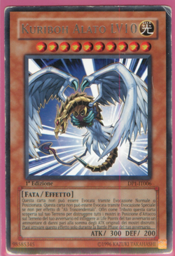 KURIBOH ALATO LV10 • (Winged) • Rara • DP1 IT006 • heavy play • 1Ed • Yugioh! - Image 1