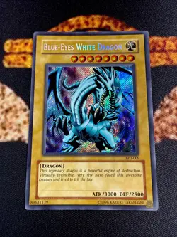 🔥YUGIOH • BLUE-EYES WHITE DRAGON • SECRET RARE • BPT-009 • PROMO • VLP🔥 - Image 2