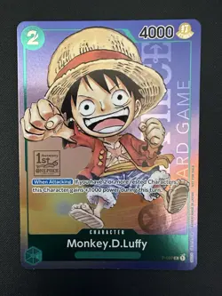 Monkey.D.Luffy (037) 1st Anniversary Tourney Promo Lightly Played English OPCG - Image 1